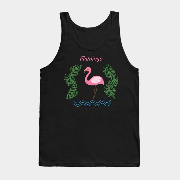 Flamingo Tank Top by valentinahramov